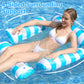 🪑 50% OFF NOW! 🏊 Inflatable Stripe Pool Float Lounge Chair – Comfortable & durable – Perfect for relaxing on water – lightweight and easy to inflate 🌊✨