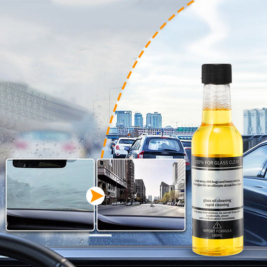 🚗 BUY 2 GET 1 FREE! 💧 Car Glass Oil Film Stain Removal Cleaner – Streak-free & fast-acting – Removes stubborn oil films, water spots & residue – safe for all glass surfaces 🌟✨