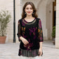 👚 50% OFF NOW! 🌸 Elegant Floral Print Tunic Top – Sheer 3/4 sleeves & double-layer hem – Plus size, lightweight & breezy – perfect for summer or boho chic 🌿✨