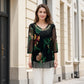 👚 50% OFF NOW! 🌸 Elegant Floral Print Tunic Top – Sheer 3/4 sleeves & double-layer hem – Plus size, lightweight & breezy – perfect for summer or boho chic 🌿✨