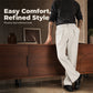 👖 50% OFF NOW! ⏰ Men's Soft Draped Straight Leg Pants – Lightweight & relaxed fit – Perfect for work or casual days – comfortable and timeless 🌿✨