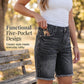 🩳 50% OFF NOW! 🌸 Women's Casual High Waisted Fringed Denim Shorts – Stretchy & raw hem – Perfect for summer, beach or casual outings – comfortable and trendy 🏖️✨