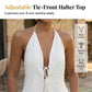 👙 50% OFF NOW! ☀️ Sexy Backless Halter Top & Shorts Set – Adjustable tie-front & breathable – Perfect for beach, pool or summer parties – chic and comfortable 🥂🌊✨