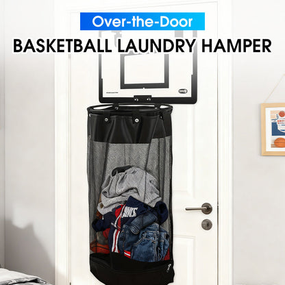 🏀 Save 50%! 🧺 Over‑Door Laundry Basket – Basketball net, acrylic & no‑drill ✨