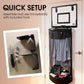 🏀 Save 50%! 🧺 Over‑Door Laundry Basket – Basketball net, acrylic & no‑drill ✨