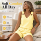 👚 50% OFF NOW! 🌊 Women's Summer Striped Sleeveless Vest Set – Soft & breathable – Perfect for beach, lounging or casual days – easy to style and comfortable 🌸✨