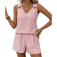 👚 50% OFF NOW! 🌊 Women's Summer Striped Sleeveless Vest Set – Soft & breathable – Perfect for beach, lounging or casual days – easy to style and comfortable 🌸✨