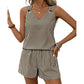 👚 50% OFF NOW! 🌊 Women's Summer Striped Sleeveless Vest Set – Soft & breathable – Perfect for beach, lounging or casual days – easy to style and comfortable 🌸✨