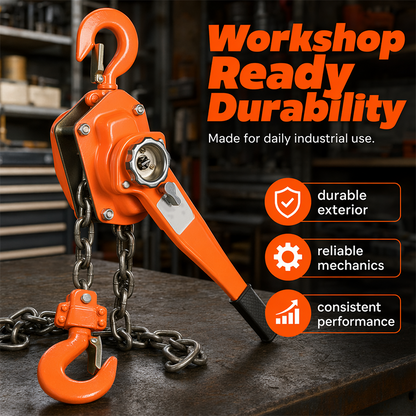 🔧 50% OFF NOW! ⏰ Heavy Duty Manual Chain Hoist – Durable steel & smooth lifting – Perfect for workshops, garages or construction – reliable and easy to use 🏗️✨