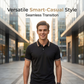 👕 50% OFF NOW! 🚆 Men's Contrast Lapel Quick-Dry T-Shirt – Crisp collar, quick-dry & wrinkle-resistant – Perfect for commutes, chinos & shorts 🕶️