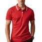 👕 50% OFF NOW! 🚆 Men's Contrast Lapel Quick-Dry T-Shirt – Crisp collar, quick-dry & wrinkle-resistant – Perfect for commutes, chinos & shorts 🕶️