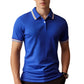 👕 50% OFF NOW! 🚆 Men's Contrast Lapel Quick-Dry T-Shirt – Crisp collar, quick-dry & wrinkle-resistant – Perfect for commutes, chinos & shorts 🕶️