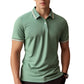 👕 50% OFF NOW! 🚆 Men's Contrast Lapel Quick-Dry T-Shirt – Crisp collar, quick-dry & wrinkle-resistant – Perfect for commutes, chinos & shorts 🕶️