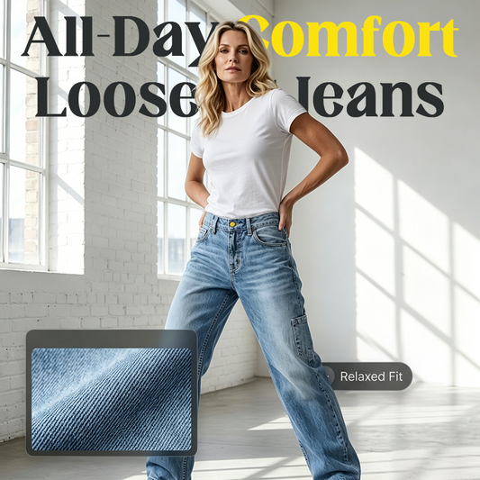 👖 50% OFF NOW! ✨ Premium Loose Fit Straight Leg Jeans – High-quality denim & relaxed comfort – Perfect for daily wear or casual style – effortless and versatile 🌿💙✨