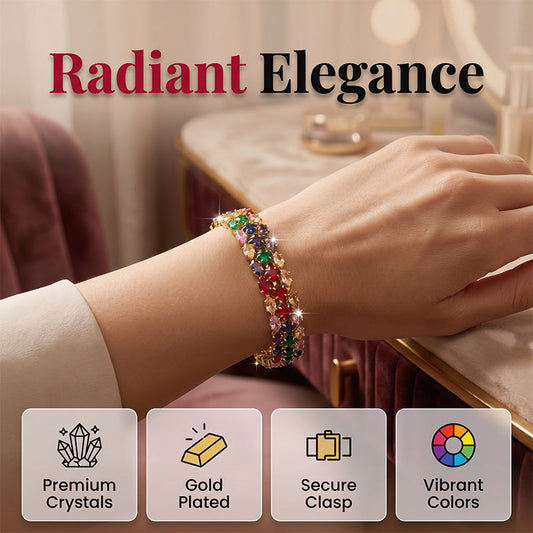 💎 50% OFF NOW! 🌸 Women's Elegant Multicolor Tennis Bracelet – Sparkling & adjustable – Perfect for daily wear or special occasions – vibrant and timeless ✨💖🌿