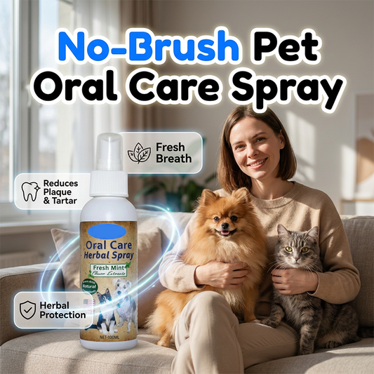 🦷 BUY 1 GET 1 FREE! 🐾 No-Brush Pet Dental Spray – Freshens breath & reduces plaque – Easy to use, no brushing needed – safe for dogs and cats ✨🐶🐱