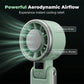 🌀 50% OFF NOW! 🔋 Foldable Turbo Handheld Fan with LED Display – 3 speeds & USB rechargeable – Compact & quiet – perfect for travel, office or hot days 🌬️✨🌿