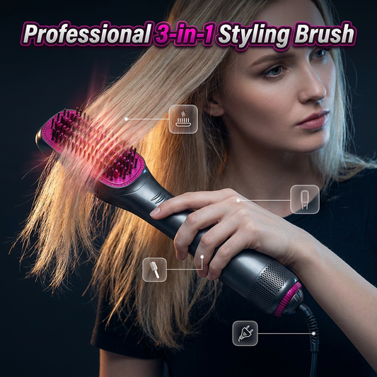💇‍♀️ 50% OFF NOW! 🎉 Professional 3-in-1 Hot Air Brush – Dry, detangle & volumize – 162K+ sold, salon results at home – smooth & shiny ✨🌀💨