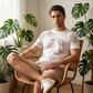 👕 50% OFF NOW! 🔥 Men's Summer Printed 2-Piece Set – Breathable & casual – Perfect for beach, lounging or hot days – lightweight and stylish 🩳☀️✨