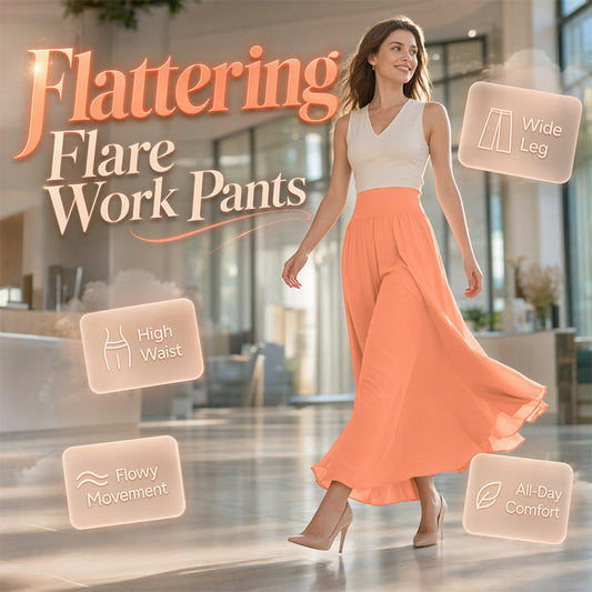 👖 50% OFF NOW! 🌊 Women's Lightweight Flowy Wide Leg Pants – High-waist & breezy – Effortless summer style – perfect for beach or casual days 🌸✨☀️