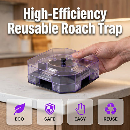 🪳 50% OFF NOW! 🏠 Reusable Roach Trap – Physical capture, non-toxic & easy-clean – Safe for homes with kids & pets – One-way doors for effective control ✨