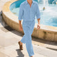 👔 50% OFF NOW! ⏰ Men's Linen Long Sleeve Shirt & Long Pants 2-Piece Set – Breathable & relaxed – Perfect for summer, smart casual or travel – lightweight and timeless 🌿💼✨