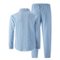 👔 50% OFF NOW! ⏰ Men's Linen Long Sleeve Shirt & Long Pants 2-Piece Set – Breathable & relaxed – Perfect for summer, smart casual or travel – lightweight and timeless 🌿💼✨