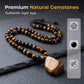 🦁 50% OFF NOW! 🔥 Men's Natural Tiger's‑Eye Beaded Necklace – Stylish energy healing stone – Perfect for daily wear or gifting – bold and meaningful 💛✨🧿