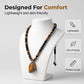 🦁 50% OFF NOW! 🔥 Men's Natural Tiger's‑Eye Beaded Necklace – Stylish energy healing stone – Perfect for daily wear or gifting – bold and meaningful 💛✨🧿