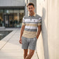 👕 50% OFF NOW! 🎉 Striped 2-Piece Set – Coastal style & breathable – 72K+ sold – perfect for summer, beach or casual days 🩳🌊✨