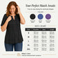 👚 50% OFF NOW! ⏰ Women's Casual V-Neck Pleated Blouse – Lightweight & flowy – Perfect for summer, work or casual chic – soft and elegant 🌸✨🌿