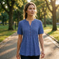 👚 50% OFF NOW! ⏰ Women's Casual V-Neck Pleated Blouse – Lightweight & flowy – Perfect for summer, work or casual chic – soft and elegant 🌸✨🌿