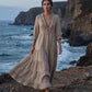 👗 50% OFF NOW! ⏰ Women's Ruffle V-Neck Tiered Maxi Dress – Lightweight & flowy – Perfect for summer, beach or special occasions – romantic and elegant 🌸✨🌿