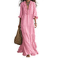 👗 50% OFF NOW! ⏰ Women's Ruffle V-Neck Tiered Maxi Dress – Lightweight & flowy – Perfect for summer, beach or special occasions – romantic and elegant 🌸✨🌿