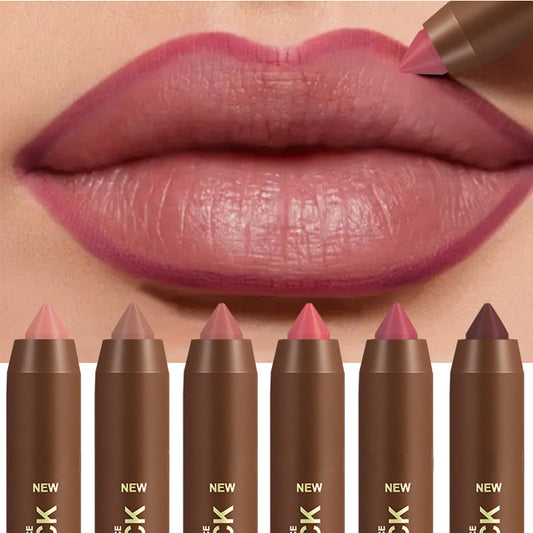 💄 50% OFF NOW! ✨ Long-Lasting Matte Lip Crayon – 2-in-1 liner & lipstick, hydrating & precise – 6 colors – Perfect for all-day wear 💋