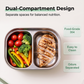 🍱 50% OFF NOW! 🔥 Portable Electric Heated Lunch Box – Water-free warming, dual compartments & 304 stainless steel – Healthy hot meals anywhere, anytime 🥢