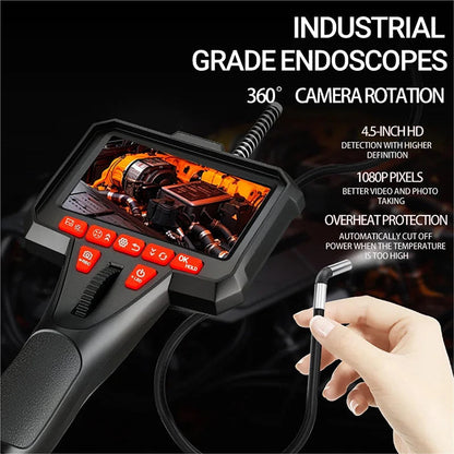 📢 50% OFF NOW! 🔧 6mm Handheld Automotive Endoscope – Articulating camera, waterproof lens & bright LED – Ideal for engine, pipe & wall inspections 🚗