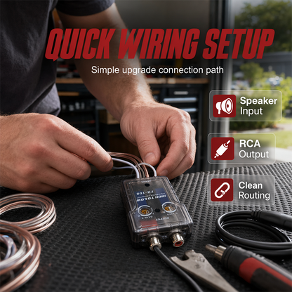 🚗 BUY 2 GET 1 FREE! 🔊 Car Audio High to Low Impedance Converter – Delay function, precise signal conversion & compact design – Ideal for vehicle sound system upgrades 🔧