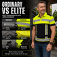 👕 50% OFF NOW! 🦺 Men's High Visibility Round-Neck Top – Breathable & reflective – Perfect for work, cycling or night activities – safe and comfortable 🌙💪✨