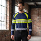 👕 50% OFF NOW! 🦺 Men's High Visibility Round-Neck Top – Breathable & reflective – Perfect for work, cycling or night activities – safe and comfortable 🌙💪✨