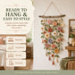 🌸 50% OFF NOW! 🧶 Crochet Flower Wall Hanging Decor – Handmade by artisans, intricate design & soft texture – Perfect for boho, rustic or cozy home décor 🌿