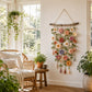 🌸 50% OFF NOW! 🧶 Crochet Flower Wall Hanging Decor – Handmade by artisans, intricate design & soft texture – Perfect for boho, rustic or cozy home décor 🌿