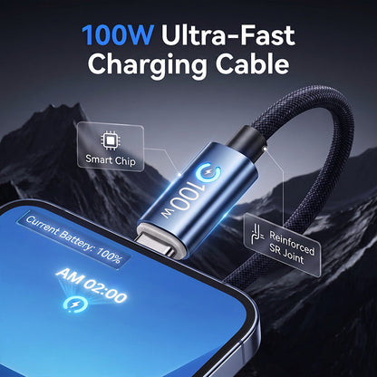 📢 50% OFF NOW! 🔌 Type-C to Type-C Fast Charging Cable – Quick charge, durable braided design & universal compatibility – Perfect for phones, laptops & tablets ⚡