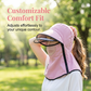 🧢 50% OFF NOW! ☀️ Summer Cycling Sun Hat with Neck & Face Cover – UPF protection, breathable mesh & adjustable fit – Perfect for biking, hiking & outdoor sports 🚴‍♂️