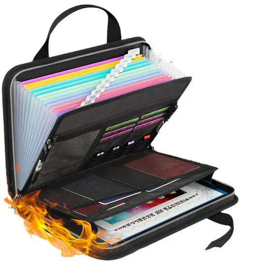 📁 50% OFF NOW! 🔥 Fireproof Accordion File Folder – Fire-resistant, 12+ compartments & portable – Safeguard your important documents anywhere 🧾