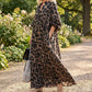 🐆 50% OFF NOW! 👗 Leopard Print Oversized Maxi Shirt Dress – Flowy fit, lightweight fabric & versatile style – Perfect for beach, brunch & casual days ☀️