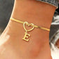 💖 50% OFF NOW! ✨ Heart Initial Anklet Snake Chain – Personalized charm, adjustable fit & delicate snake chain – Perfect gift for yourself or a loved one ❤️