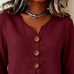 👚 50% OFF NOW! 🌸 Women's V-Neck Ruffle Sleeve Blouse – Flattering V-neck, elegant ruffle sleeves & lightweight fabric – Perfect for office, dates & casual outings ✨