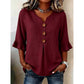 👚 50% OFF NOW! 🌸 Women's V-Neck Ruffle Sleeve Blouse – Flattering V-neck, elegant ruffle sleeves & lightweight fabric – Perfect for office, dates & casual outings ✨