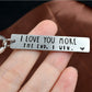 💓 BUY 1 GET 1 FREE! 🔑 "I love you more in the end I win" Funny Keychain – Playful design, durable metal & lightweight – Perfect birthday gift for couples & friends 🎁